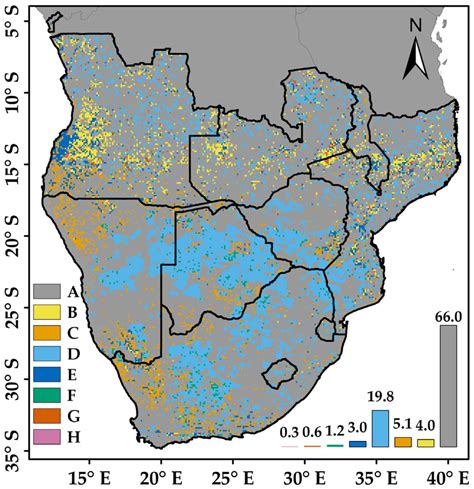 Spatial distribution of combinations of different land degradation ...