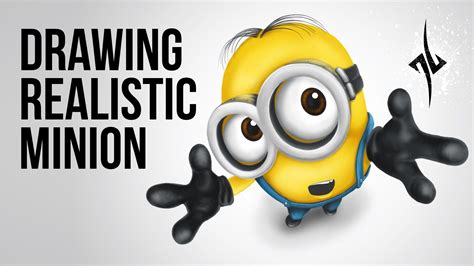 How to draw realistic 3D Minion | Realistic drawings, Minions, Drawings