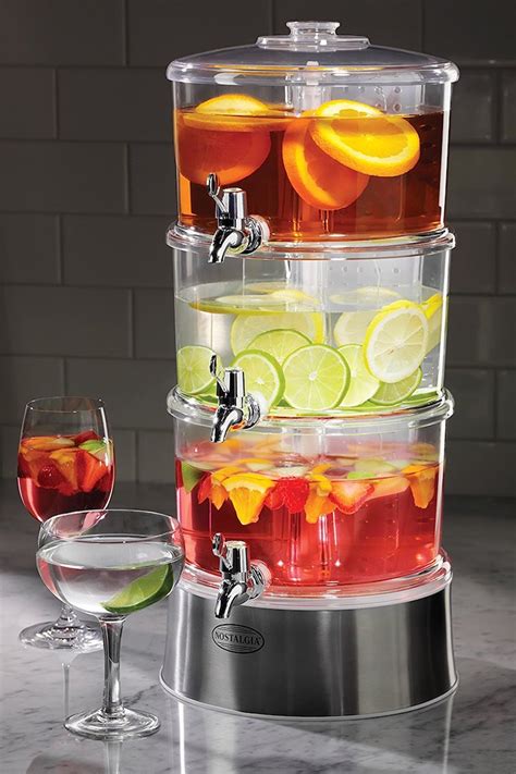 A Handy Stackable Electric Drink Dispenser With Rotating Paddles to Accelerate Infusion