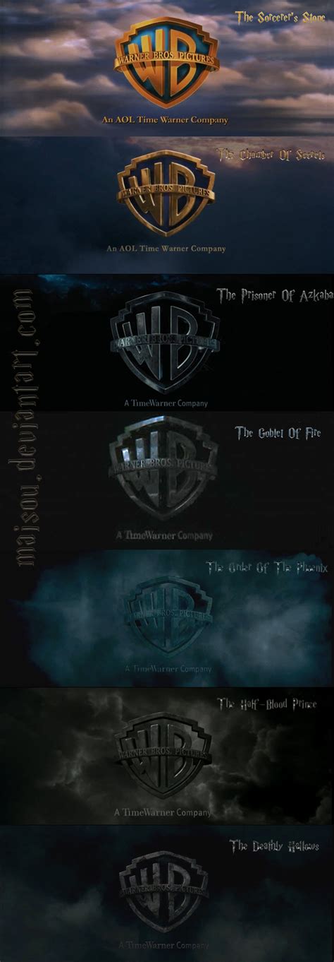 Evolution of Warner Bros. Picture Logo Through Harry Potter Films ...