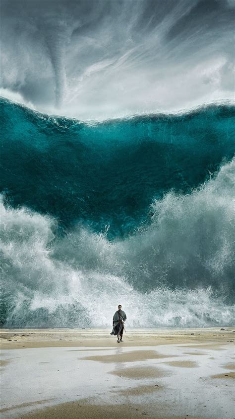 Wave Sea Art Film Illust iPhone 8 Wallpapers Free Download