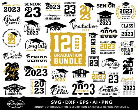 2023 Graduation SVG Bundle, Class of 2023 SVG, Senior 2023 SVG, Graduation Shirt svg Congrats ...