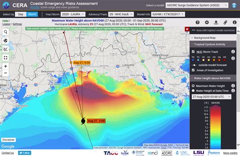 Hurricane Laura 2020 – Coastal Emergency Risks Assessment