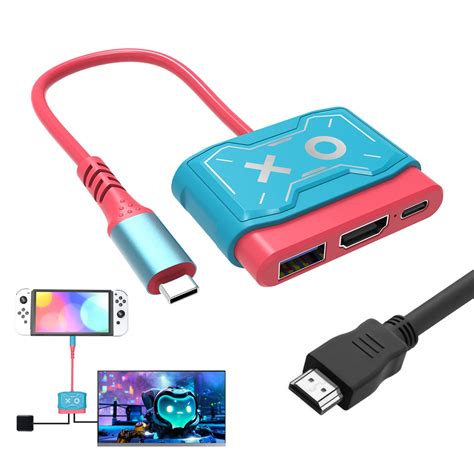 Amazon.com: IQIKU USB Type C to HDMI Adapter, 4K Resolution, Supports Nintendo Switch/Switch ...