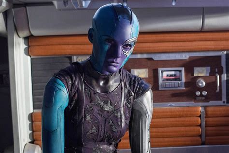 Karen Gillan did Zoom therapy in Nebula makeup for Guardians of the Galaxy Vol. 3