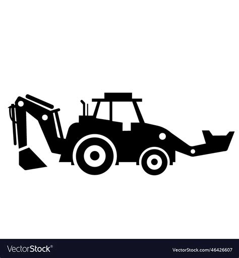 Backhoe Royalty Free Vector Image - VectorStock