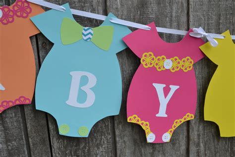 Gender Neutral Baby Shower Banner Bright Colors Baby Shower | Etsy