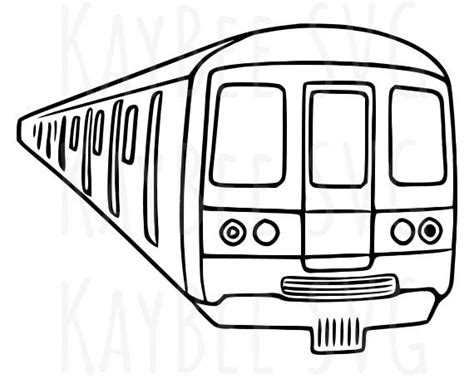 Subway Train SVG PNG JPG Clipart Digital Cut File Download for | Etsy