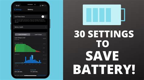 30 iPhone Battery Saving Tips || Settings to Save Battery on Your ...