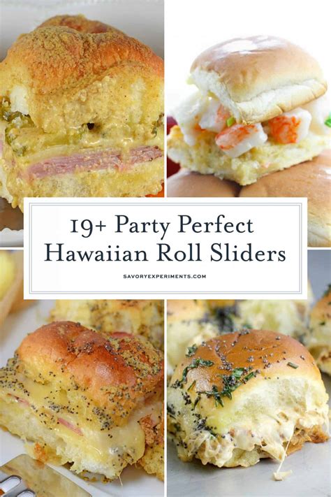 19+ Party Perfect Hawaiian Roll Sliders - Hawaiian Roll Sandwiches