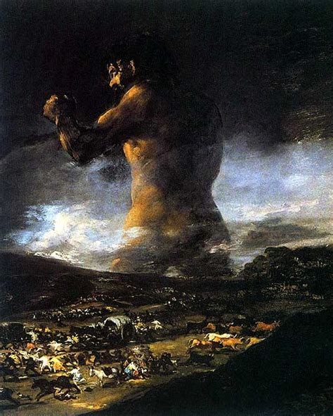 Francisco de Goya - The Colossus - 24 Inch Large Canvas Print - Buy