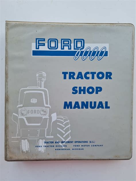 Ford 6000 Tractor Service Manual - SPS Parts