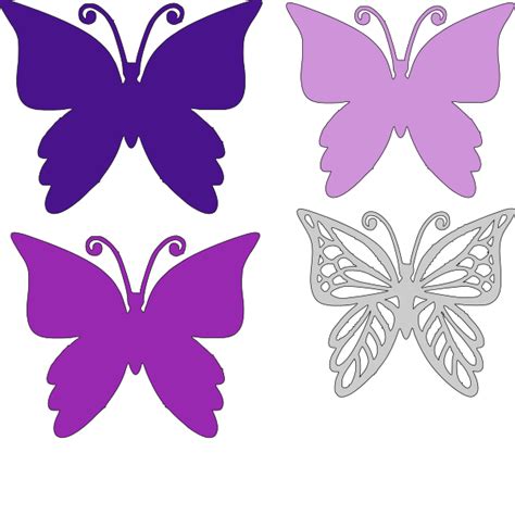 Butterfly 4 layer | Butterfly template, Butterfly cards handmade, Paper ...