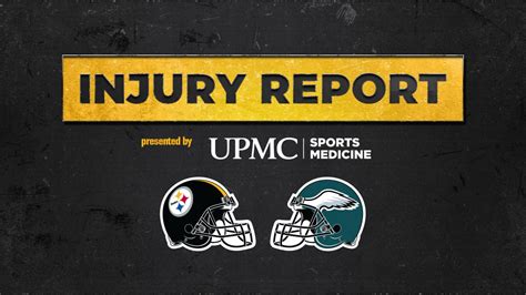 Week 8 Injury Report (Eagles) - Updated