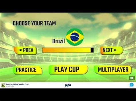 SOCCER SKILLS WORLD CUP poki game - YouTube