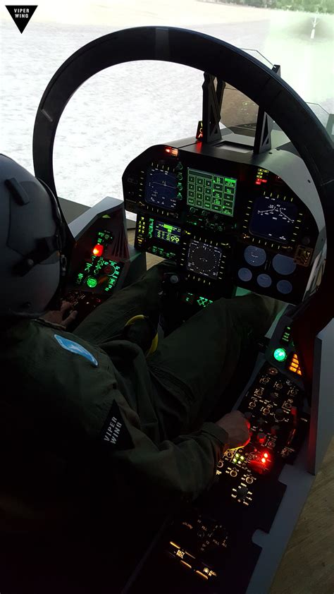 F-18, F/A-18 simulator fighter jet cockpit - all physical Hornet sim