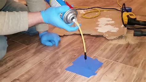 Laminate flooring repair to fix soft spot for uneven underlayment - YouTube