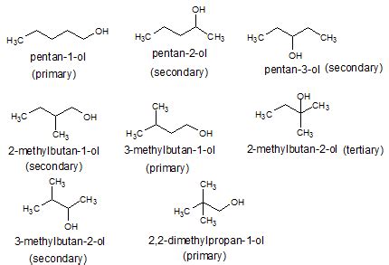 Write structural formulas for all the constitutional isomers of the ...