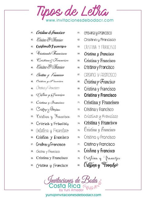 tipos de letra para invitaciones de boda, los mejores tipos de letra para invitaciones ...