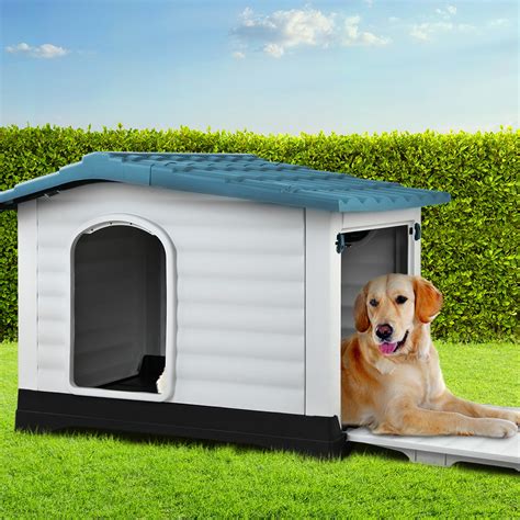 Dog Weatherproof Pet Kennel - Blue | Dog Cages Australia