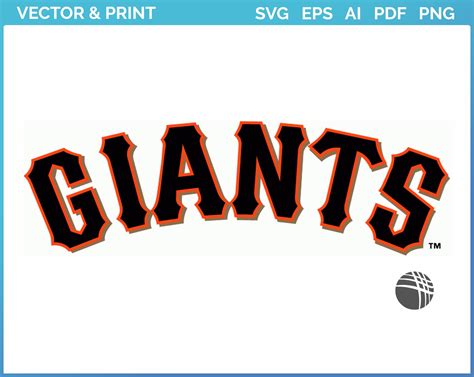 San Francisco Giants - Wordmark Logo (2000) - Baseball Sports Vector ...