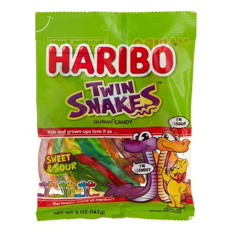 Haribo Twin Snakes Gummi Candy, 5 Oz., 12 Count - Walmart.com - Walmart.com