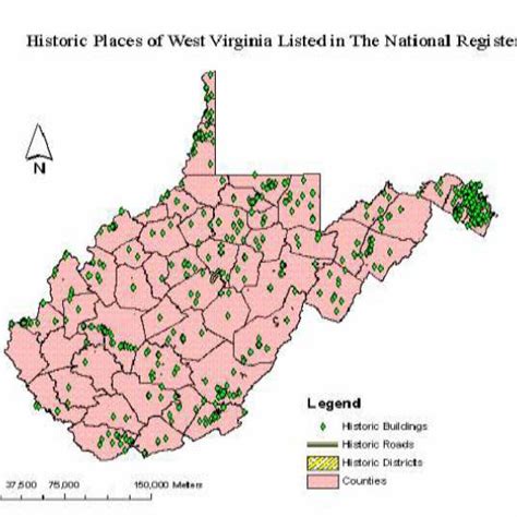 Historic Places in West Virginia | Download Scientific Diagram