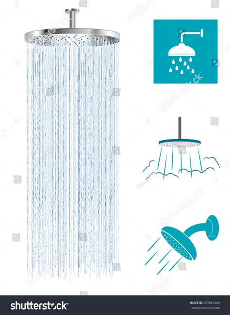 Shower Head Stock Vector (Royalty Free) 352681409 | Shutterstock