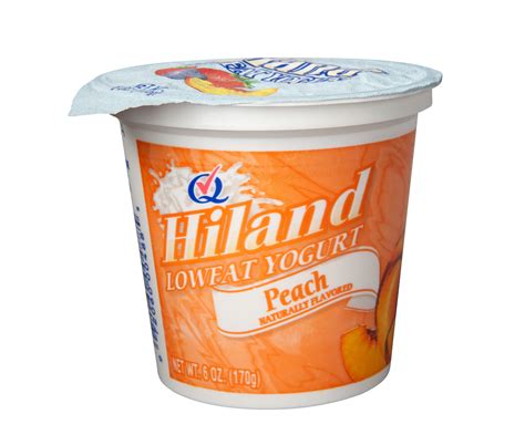 Hiland Low Fat Yogurt Peach 6oz – Hiland Dairy