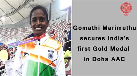 Gomathi Marimuthu secures India’s first gold medal in Doha AAC ...