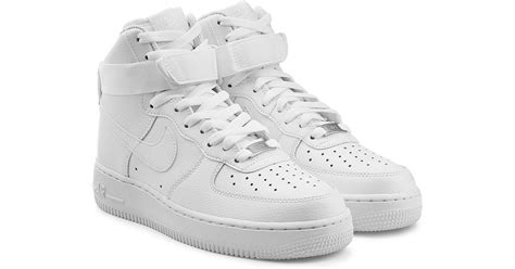 Nike Air Force 1 High 07 Leather Sneakers - White in White for Men | Lyst