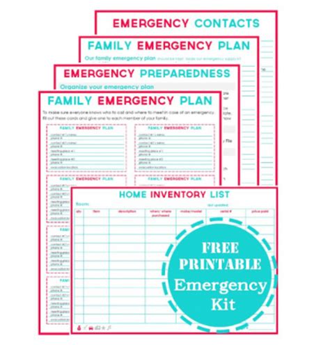 4 Printable Emergency Plan Templates - Today’s Mama - Parenting Tips ...