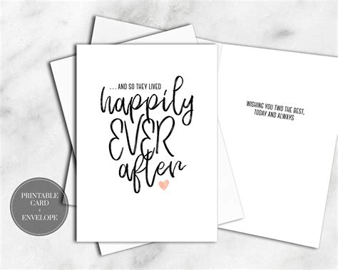 PRINTABLE Wedding Card for Couple Bridal Shower INSTANT DOWNLOAD Card ...