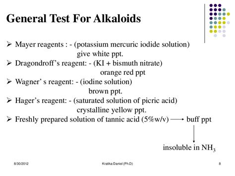 Tropane alkaloids notes