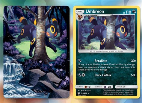 Painted Umbreon Card : pokemon