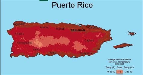 Farmers Know Best: Puerto Rico USDA Plant Hardiness Zones Map