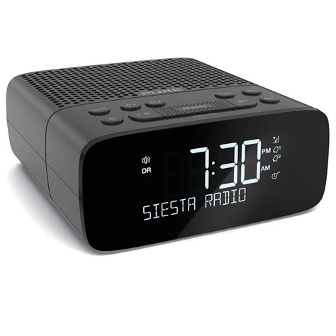 Buy Pure Siesta S2 DAB+/DAB/FM Digital Radio Alarm Clock - Bedside Clock DAB Radio with Auto ...