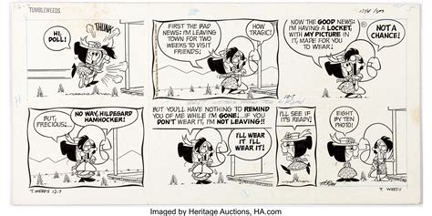 Tom K. Ryan Tumbleweeds Sunday Comic Strip Original Art dated | Lot #15112 | Heritage Auctions