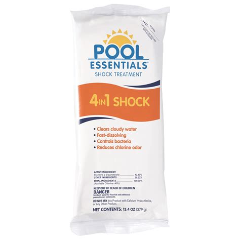 Pool Essentials 4-in-1 Pool Shock Treatment, For Swimming Pool Use ...