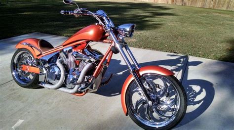 Orange Honda Fury Motorcycle