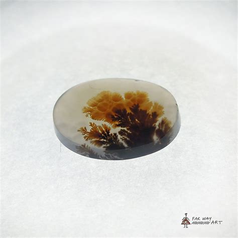 Scenic Dendritic Agate gemstone with natural pattern. - Shop - Far Way Art