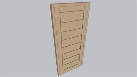 wood door | 3D Warehouse