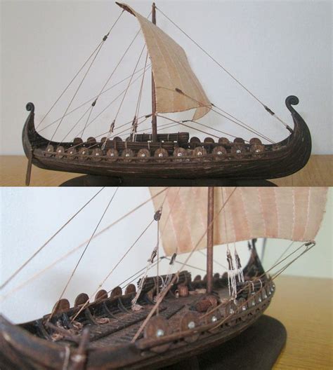 Viking Model Ship, scale 1 : 100. http://atriellme.deviantart.com/art/Viking-Ship-456268443 ...