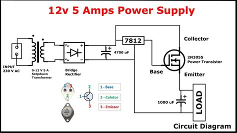 12v 3a Power Supply Circuit Diagram