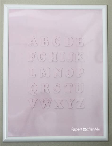 DIY Alphabet Wall Art - Repeat Crafter Me