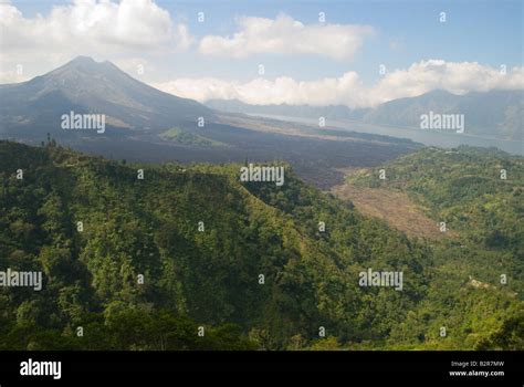 batur volcano bali indonesia Stock Photo - Alamy