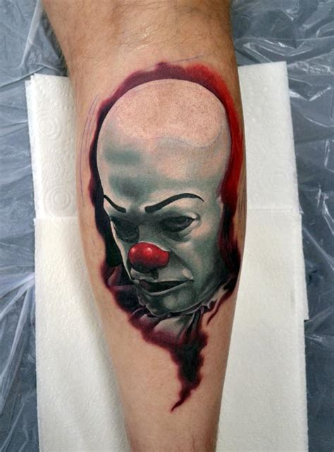 Tattoos by Alan Aldred : Tattoos : Movie Horror : Pennywise IT Calf ...