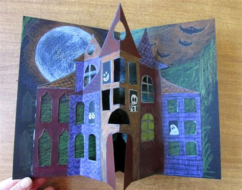 How To Make A Spooky Halloween Pop Up Card - Happy Family Art