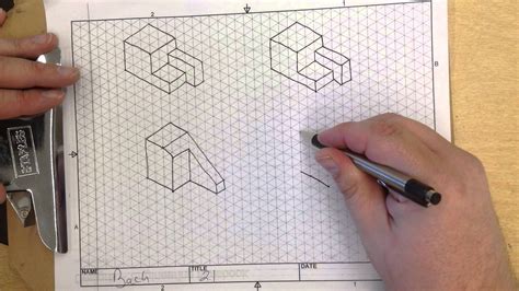 Step by Step Instructions on how to draw a form using isometric grid