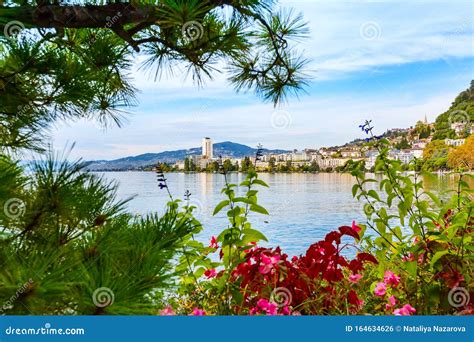 Montreux and Lake Geneva, Switzerland Stock Photo - Image of europe ...